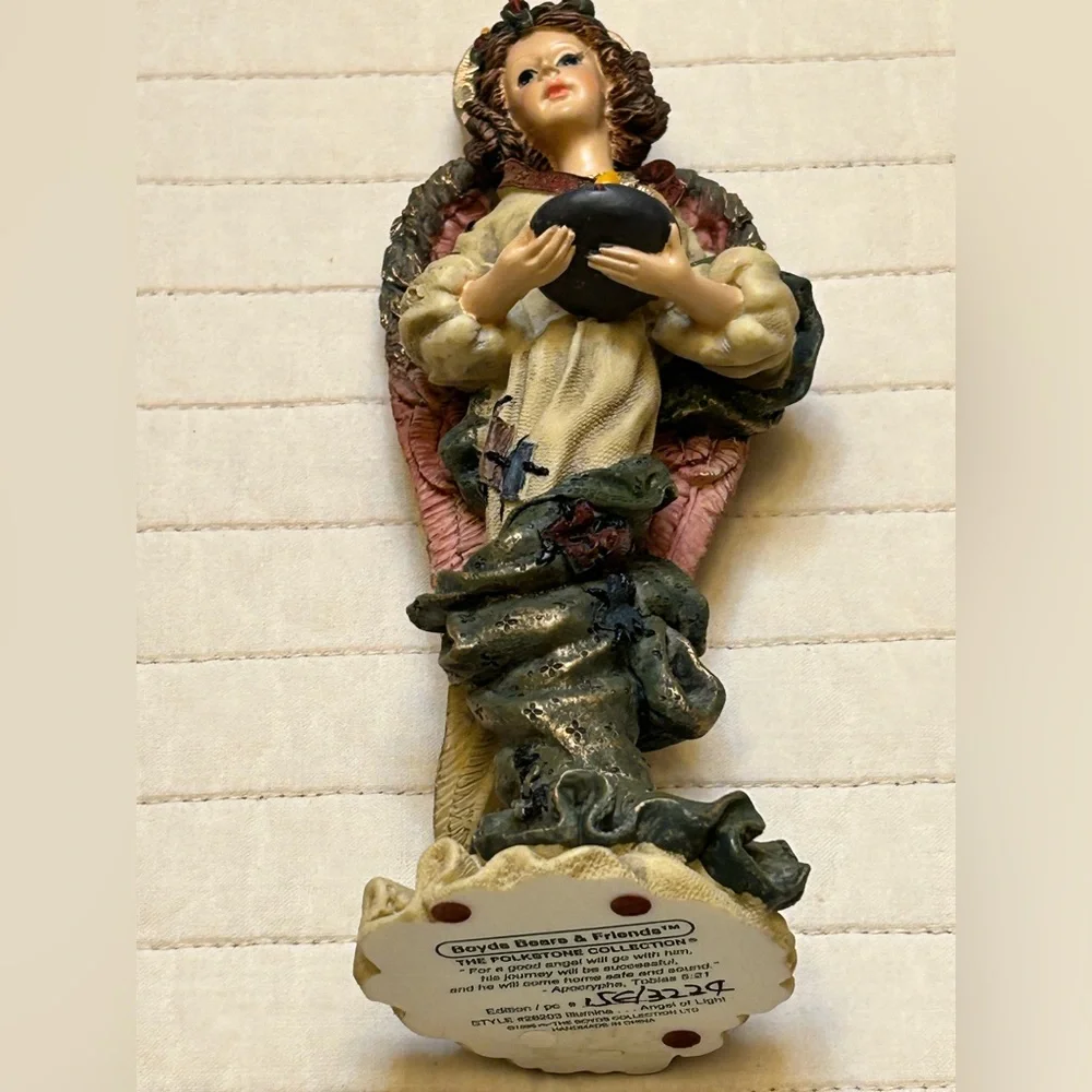 W/BOX Boyds Bears Folkstone Collection 1996 Illumina Angel of Light #28203